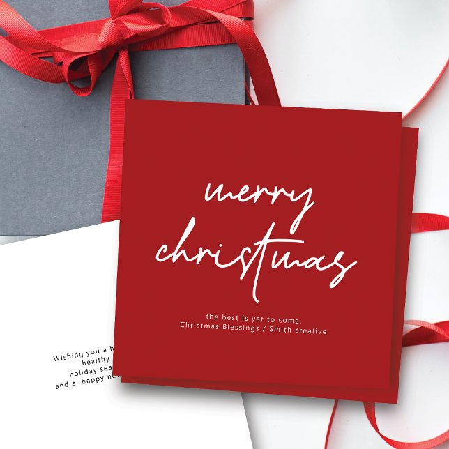 Tarjeta de Navidades modernos de tipografía de crí (Subido por el creador)