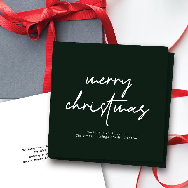 Tarjeta de Navidades modernos de tipografía de crí (Subido por el creador)