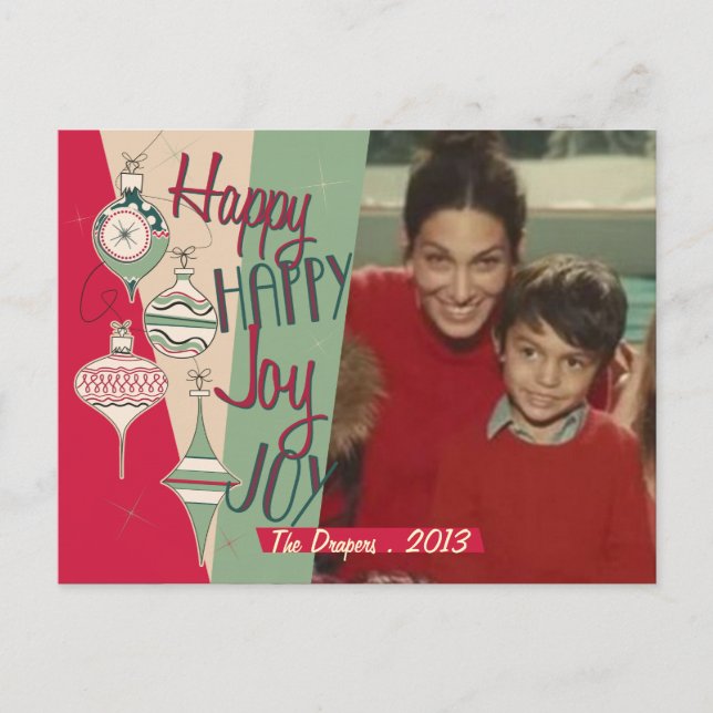 Tarjeta de Navidades modernos del siglo medio (Anverso)