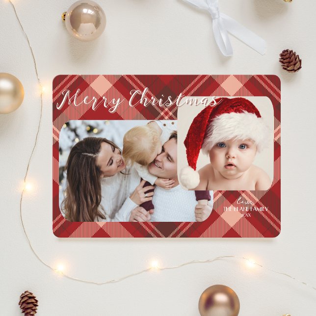 Tarjeta de Navidades modernos | Foto tradicional d (Subido por el creador)