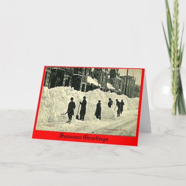 Tarjeta de navidades, Montreal (Anverso)