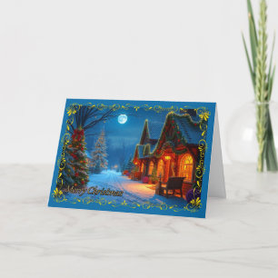 Tarjeta de Navidades Moonlit Lane