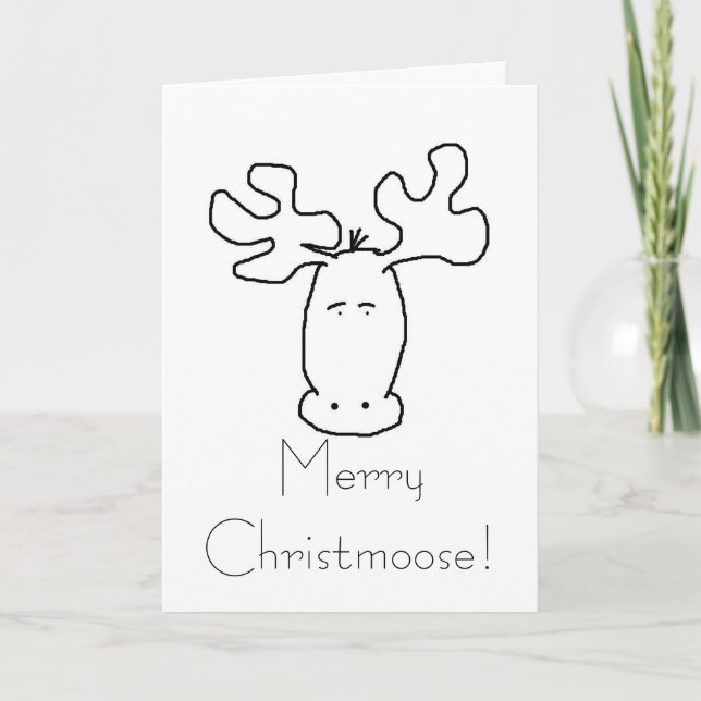 Tarjeta de Navidades Moose (Anverso)