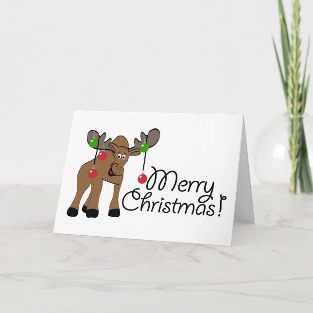 Tarjeta de Navidades Moose (Anverso)