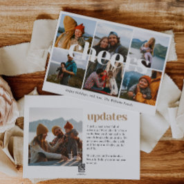 Tarjeta de Navidades multifotográficos de alentado