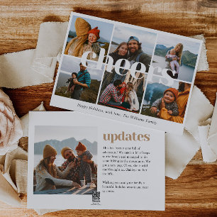 Tarjeta de Navidades multifotográficos de alentado