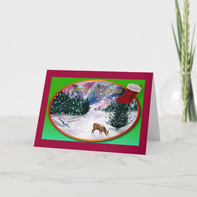 Tarjeta de Navidades naturales (Anverso)