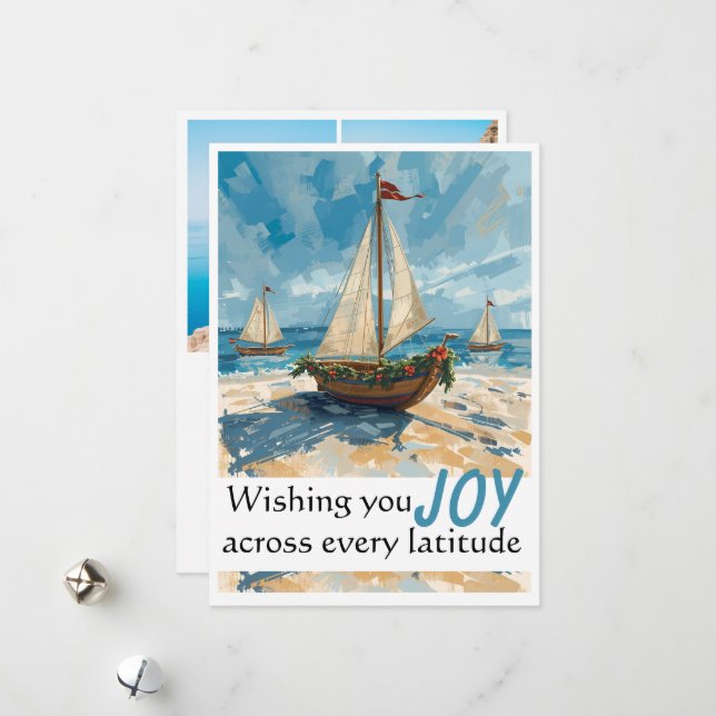 Tarjeta de Navidades náuticos (Anverso/Reverso In Situ)