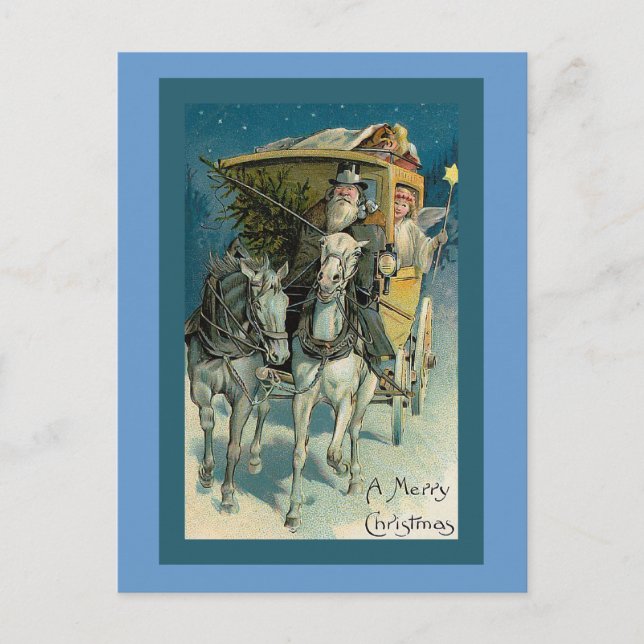 Tarjeta de Navidades "Navidades de Stagecoach" (Anverso)
