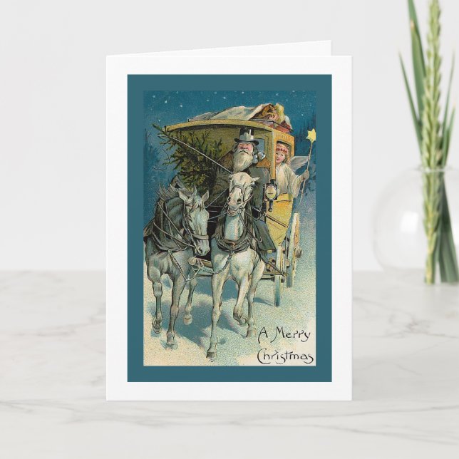 Tarjeta de Navidades "Navidades de Stagecoach" (Anverso)