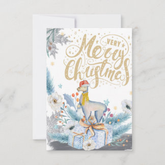 TARJETA DE navidades / NAVIDADES LLAMA