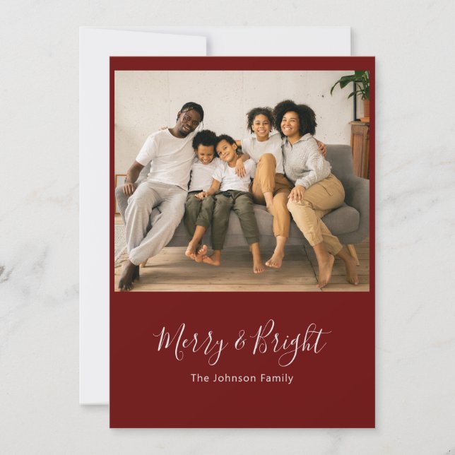 Tarjeta de Navidades navideños con mora y brillant (Anverso)