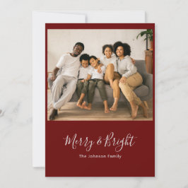 Tarjeta de Navidades navideños con mora y brillant