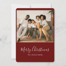 Tarjeta de Navidades navideños de Feliz Navidad