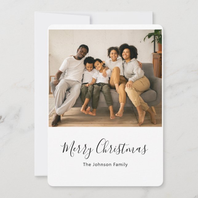 Tarjeta de Navidades navideños de Feliz Navidad (Anverso)