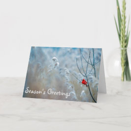 Tarjeta de Navidades navideños de la temporada de 