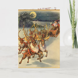 Tarjeta de Navidades navideños de Santa María
