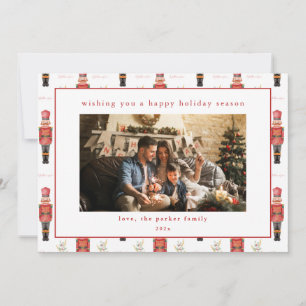 Tarjeta de Navidades navideños desnudos con foto