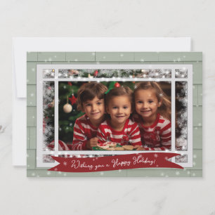 Tarjeta de Navidades navideños felices del clásico
