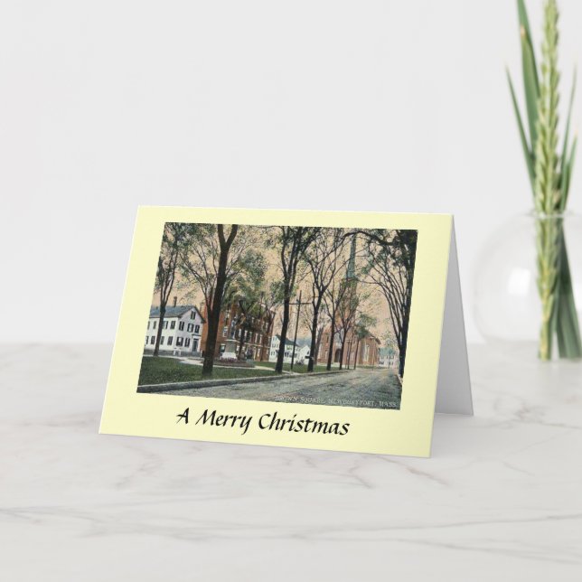 Tarjeta de Navidades - Newburyport, Massachusetts (Anverso)