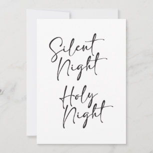 Tarjeta de Navidades nocturnos silenciosos