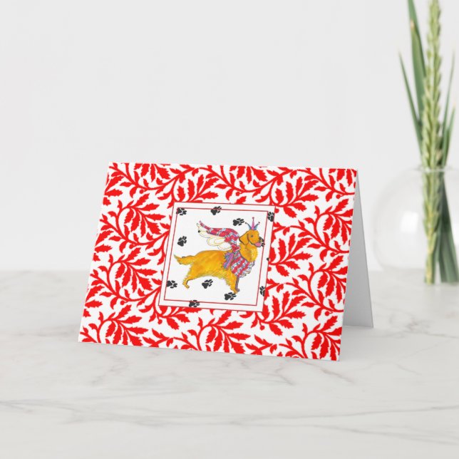 Tarjeta de Navidades NOEL de Gulliver, recuperador (Anverso)