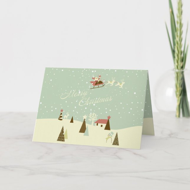 Tarjeta de Navidades nostálgicos (Anverso)
