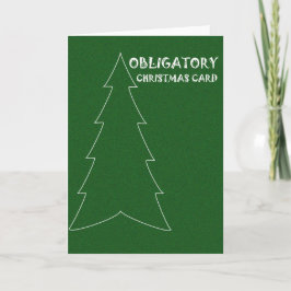 Tarjeta de Navidades obligatorios