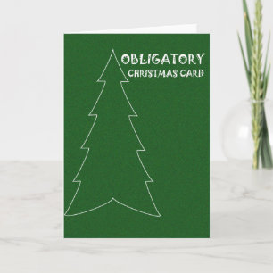 Tarjeta de Navidades obligatorios