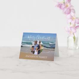 Tarjeta de Navidades oceánicos de Photo Beach pers