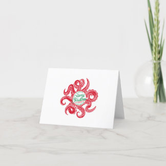 Tarjeta de Navidades Octopus