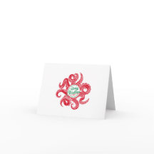 Tarjeta de Navidades Octopus