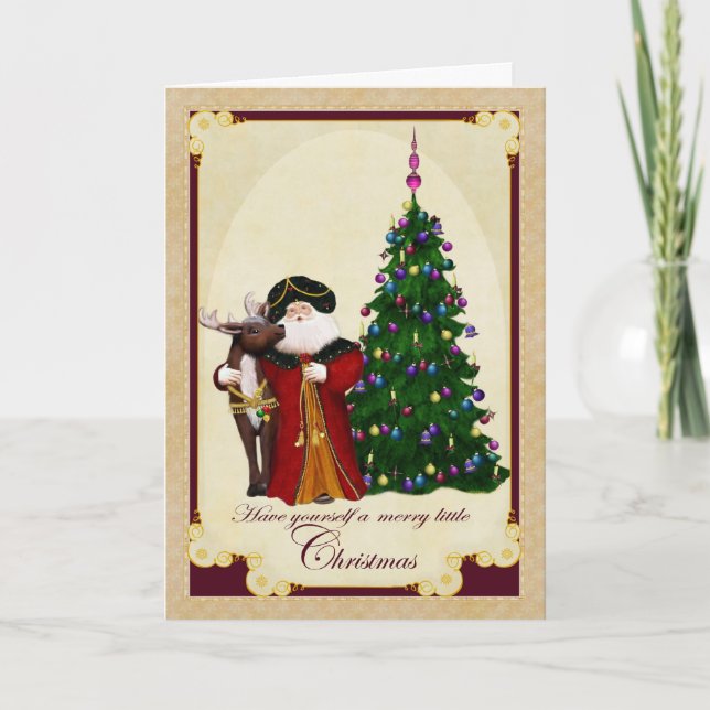 Tarjeta de Navidades Ole St. Nick (Anverso)