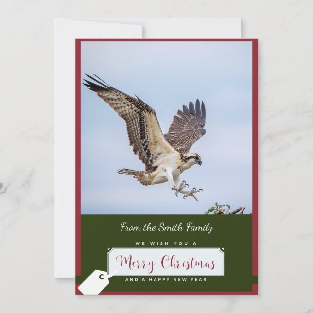 Tarjeta de Navidades Osprey (Anverso)
