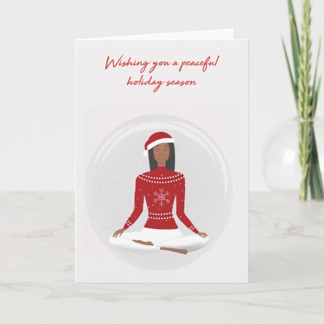 Tarjeta de Navidades pacíficos (Anverso)