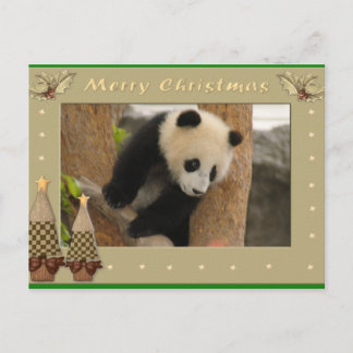 Tarjeta de Navidades Panda Panda Gigante Bear & Ba