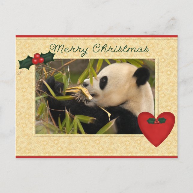 Tarjeta de Navidades Panda Panda Gigante Bear & Ba (Anverso)