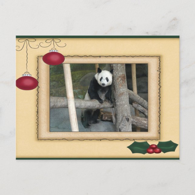 Tarjeta de Navidades Panda Panda Gigante Bear & Ba (Anverso)
