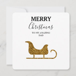 Tarjeta de navidades: Papá asombroso - Purpurina S