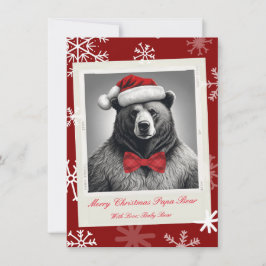 Tarjeta de Navidades Papa Bear