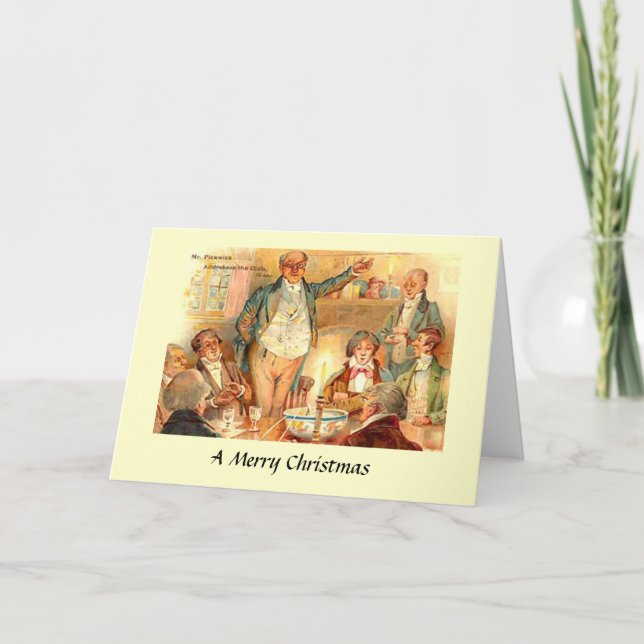 Tarjeta de Navidades - Papeles Pickwick (Anverso)