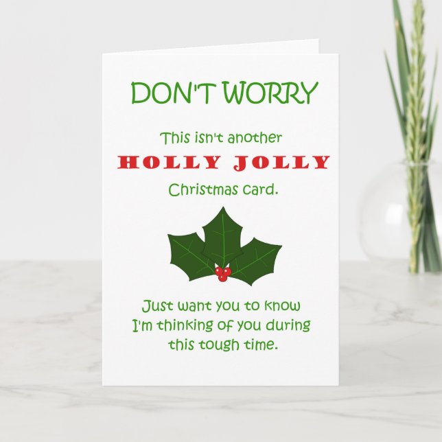 Tarjeta de navidades para alguien de luto/transici (Anverso)
