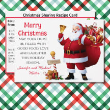 Tarjeta de Navidades para compartir receta de Stro