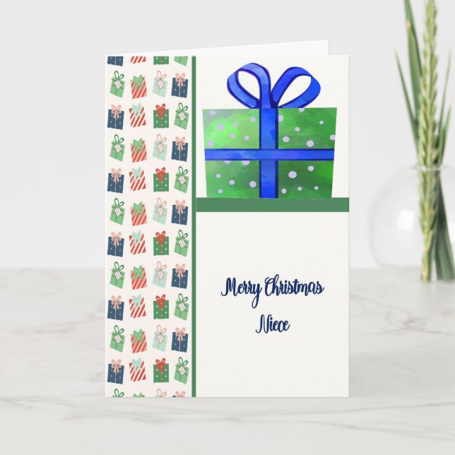 Tarjeta de navidades para el diseño presente de so (Anverso)