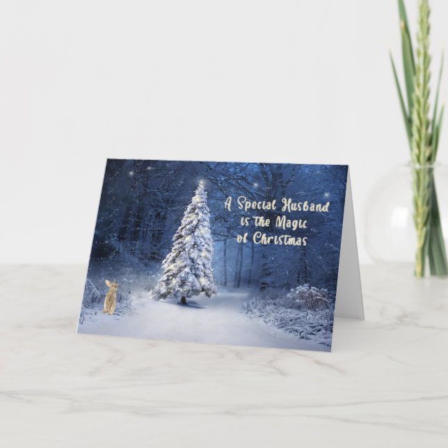 Tarjeta de navidades para Escena de Esposo Especia (Anverso)