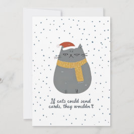 Tarjeta de Navidades para gatos Grumpy | Tarjeta d