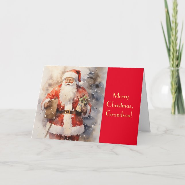 TARJETA DE navidades PARA GRANDSON DE MAYOR EDAD (Anverso)