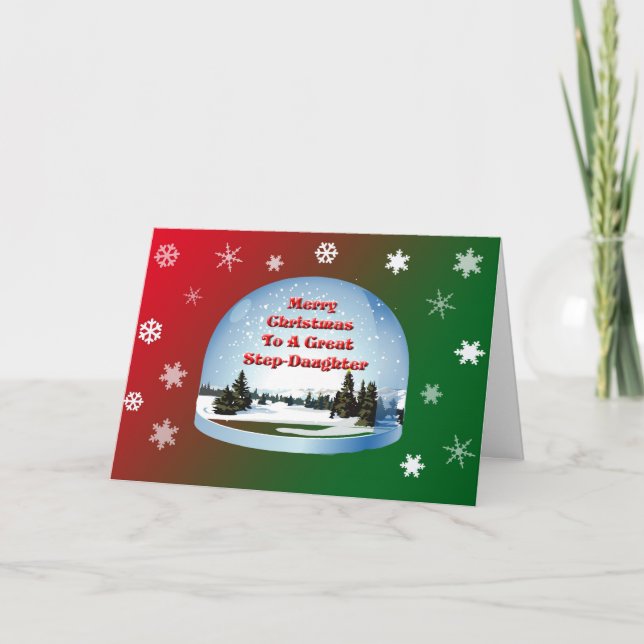 Tarjeta De navidades Para Hija De Paso (Anverso)
