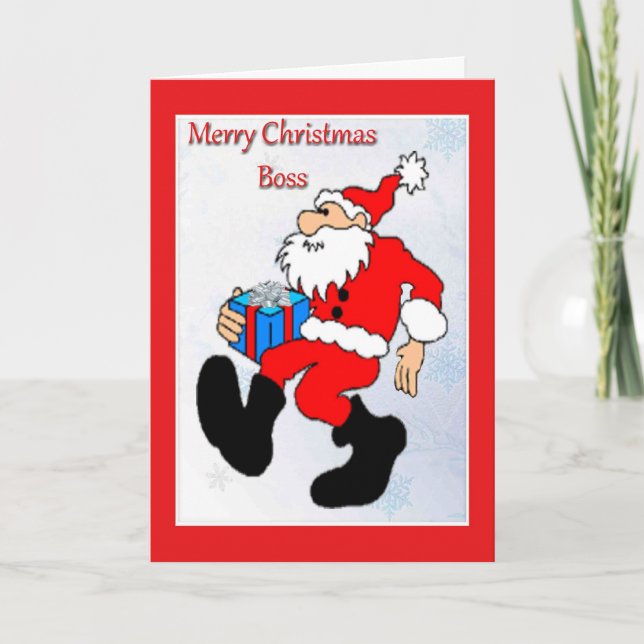 Tarjeta De navidades Para Jefe (Anverso)