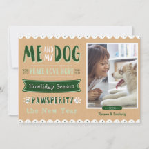 Tarjeta de Navidades para mi perro 5x7
